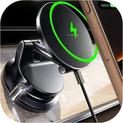 LISEN Smartphone Holder Car Wireless Charging Magnet