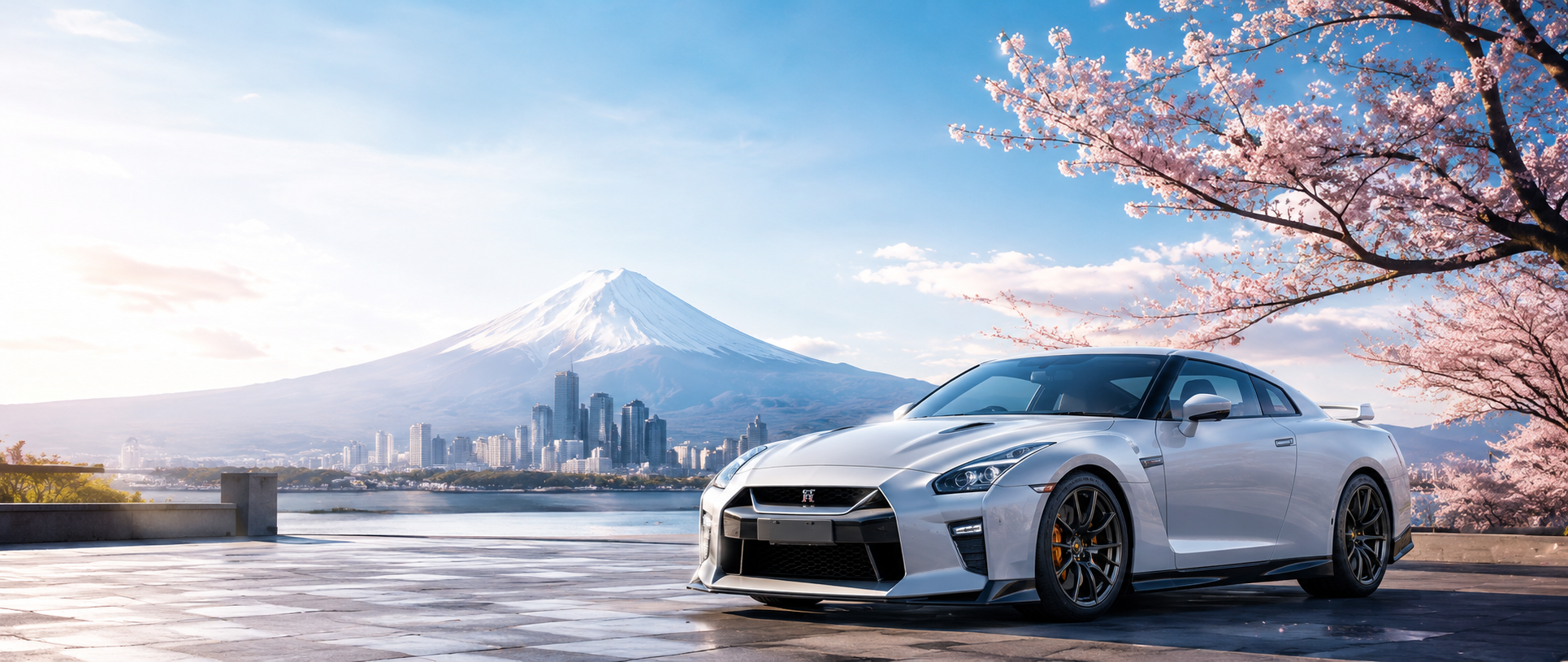 White City Japan about hero visual showing Japan and automotive support